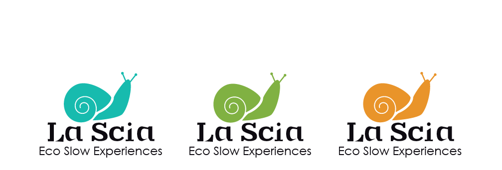 Il Logo La Scia nelle palette di colore del brand