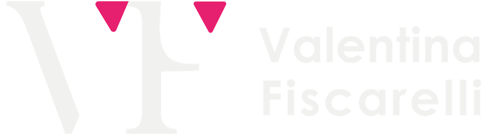 logo valentina fiscarelli in bianco