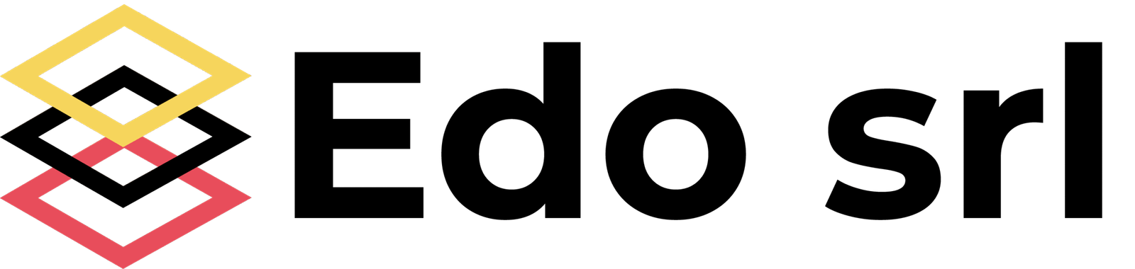 logo progettato per Edo srl nella versione con colori, progetto di valentina Fiscarelli